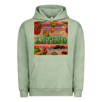 Pigment Oil Green latino seamless pattern Urban Hoodie - BundleAndBundleShop