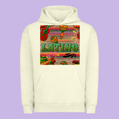 Latino Seamless Pattern Urban Hoodie Designed By Bundleandbundleshop