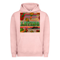 Pigment Salmon latino seamless pattern Urban Hoodie - BundleAndBundleShop