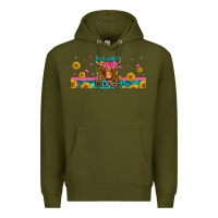 Army Green just a little moody long haired cow Premium Hoodie - Jasminsmagicworld