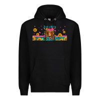 Black just a little moody long haired cow Premium Hoodie - Jasminsmagicworld