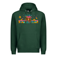 Sports Green just a little moody long haired cow Premium Hoodie - Jasminsmagicworld