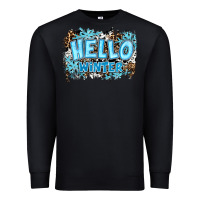 Black hello winter Premium Sweatshirt - RanaPortraitStore