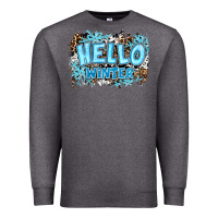 Charcoal Heather hello winter Premium Sweatshirt - RanaPortraitStore