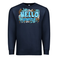 Navy hello winter Premium Sweatshirt - RanaPortraitStore