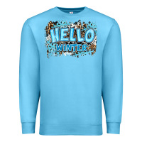 Ocean Blue hello winter Premium Sweatshirt - RanaPortraitStore