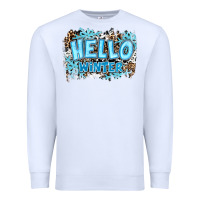 White hello winter Premium Sweatshirt - RanaPortraitStore