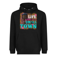 Black life is better in a small town Heavyweight Hoodie - texasbilliewilder