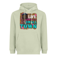 Matcha life is better in a small town Heavyweight Hoodie - texasbilliewilder