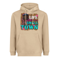 Mushroom life is better in a small town Heavyweight Hoodie - texasbilliewilder