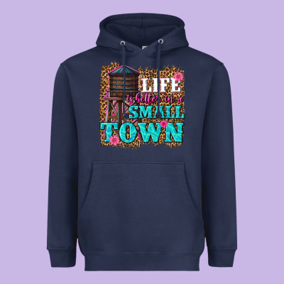 Life Is Better In A Small Town Heavyweight Hoodie Designed By Texasbilliewilder