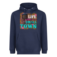 Navy life is better in a small town Heavyweight Hoodie - texasbilliewilder