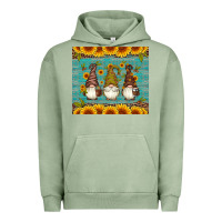 Pigment Oil Green coffee gnomes Urban Hoodie - Artiststas