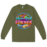 Army Green mom bod summer Long Sleeve Tee - BarkalooDesign