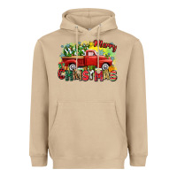 Mushroom merry christmas truck Heavyweight Hoodie - Zillion Design Studio