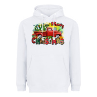 White merry christmas truck Heavyweight Hoodie - Zillion Design Studio