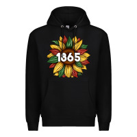 Black juneteenth 1865 sunflower Premium Hoodie - Artiststas