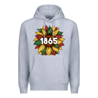 Heather Grey juneteenth 1865 sunflower Premium Hoodie - Artiststas
