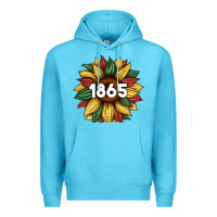 Ocean Blue juneteenth 1865 sunflower Premium Hoodie - Artiststas