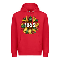 Red juneteenth 1865 sunflower Premium Hoodie - Artiststas