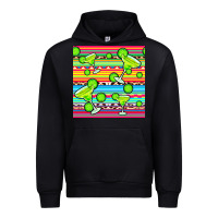 Black margarita serape seamless pattern Urban Hoodie - BundleAndBundleShop