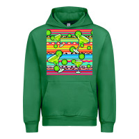 Emerald margarita serape seamless pattern Urban Hoodie - BundleAndBundleShop