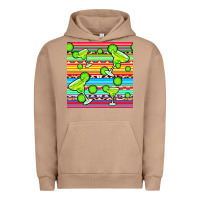 Pigment Burro margarita serape seamless pattern Urban Hoodie - BundleAndBundleShop