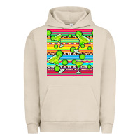 Pigment French Oak margarita serape seamless pattern Urban Hoodie - BundleAndBundleShop