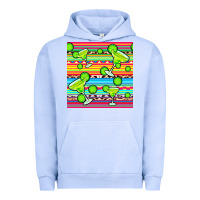 Pigment Grape Ice margarita serape seamless pattern Urban Hoodie - BundleAndBundleShop