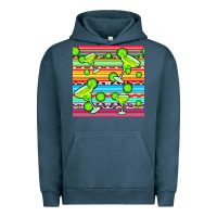 Pigment Midnight Navy margarita serape seamless pattern Urban Hoodie - BundleAndBundleShop