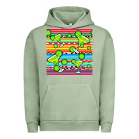 Pigment Oil Green margarita serape seamless pattern Urban Hoodie - BundleAndBundleShop