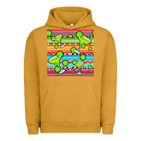 Pigment Peanut Butter margarita serape seamless pattern Urban Hoodie - BundleAndBundleShop