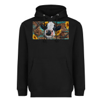 Black Baby cow with sunflower and leopard Heavyweight Hoodie - RanaPortraitStore