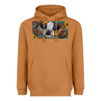 Meerkat Baby cow with sunflower and leopard Heavyweight Hoodie - RanaPortraitStore