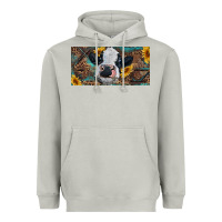 Moon Dust Baby cow with sunflower and leopard Heavyweight Hoodie - RanaPortraitStore
