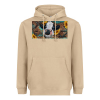 Mushroom Baby cow with sunflower and leopard Heavyweight Hoodie - RanaPortraitStore