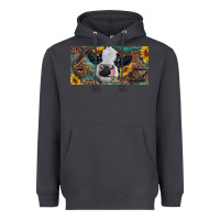 Smoke Baby cow with sunflower and leopard Heavyweight Hoodie - RanaPortraitStore