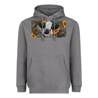 Storm Baby cow with sunflower and leopard Heavyweight Hoodie - RanaPortraitStore