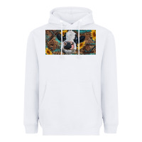 Baby Cow With Sunflower And Leopard Heavyweight Hoodie | Teevron