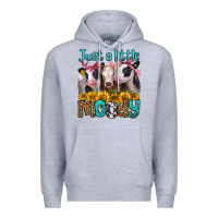 Heather Grey just a little moody heifers Premium Hoodie - Jasminsmagicworld