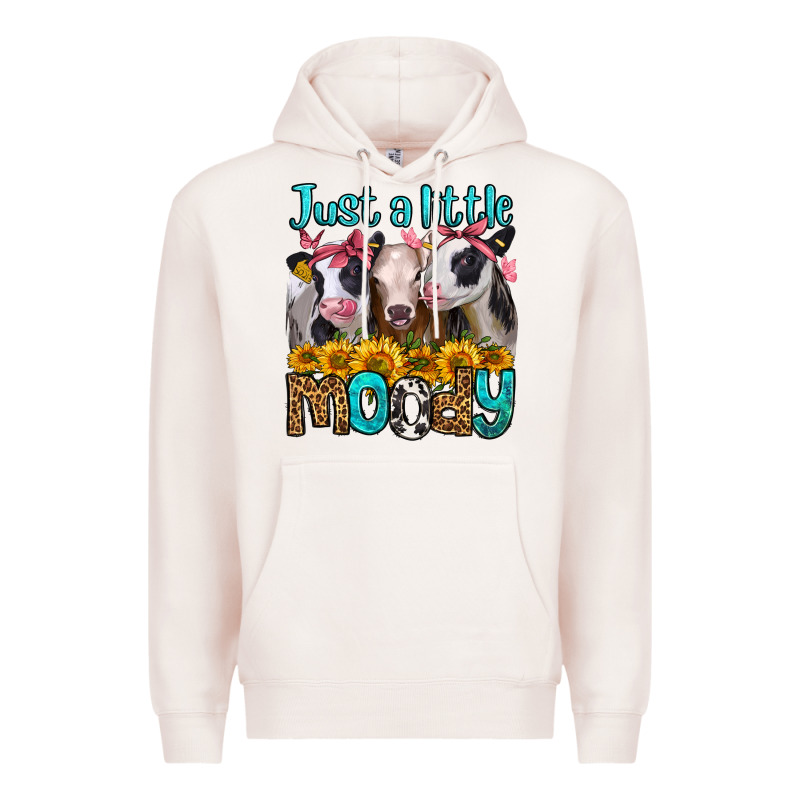 Just A Little Moody Heifers Premium Hoodie by Jasminsmagicworld | Teevron