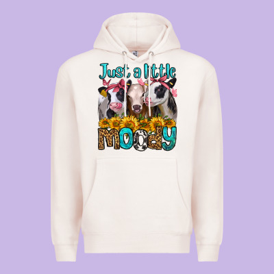 Just A Little Moody Heifers Premium Hoodie Designed By Jasminsmagicworld