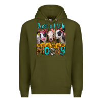 Army Green just a little moody heifers Premium Hoodie - Jasminsmagicworld