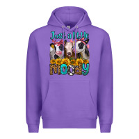 Purple just a little moody heifers Premium Hoodie - Jasminsmagicworld