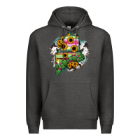 Charcoal Heather maine Premium Hoodie - RanaPortraitStore