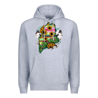 Heather Grey maine Premium Hoodie - RanaPortraitStore
