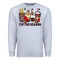 Heather Grey tis' the season american football coffee cups Premium Sweatshirt - Zillion Design Studio