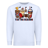 White tis' the season american football coffee cups Premium Sweatshirt - Zillion Design Studio