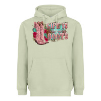 Matcha life is better in the boots Heavyweight Hoodie - texasbilliewilder