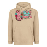 Mushroom life is better in the boots Heavyweight Hoodie - texasbilliewilder